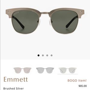 NWOT DIFF Emmett Frames (brushes silver)